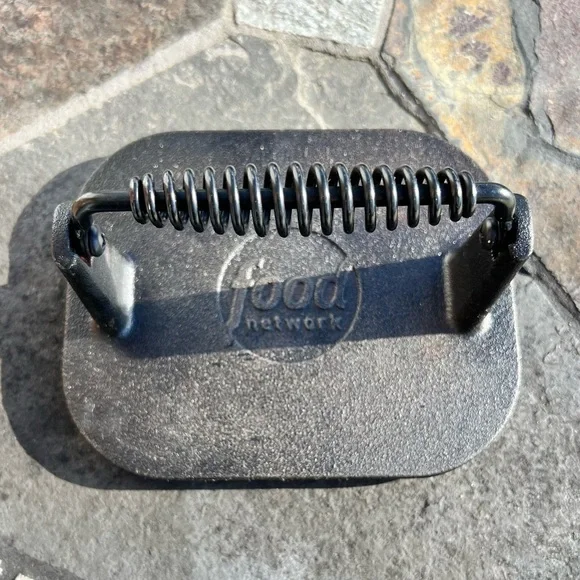 Food Network Cast Iron Sandwich/Bacon/Grill Press - Picture 5 of 6